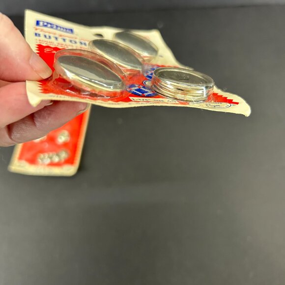 Vintage Prims Halo Insert Buttons and Cover Your Own Buttons Silver Brass - Picture 8 of 8